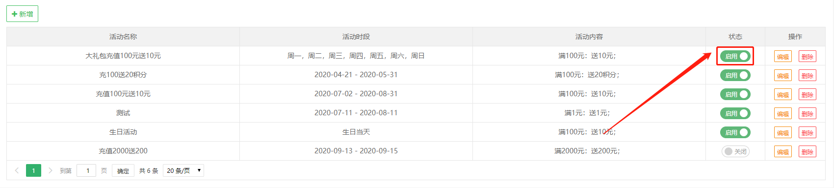 充值有礼、消费返利2